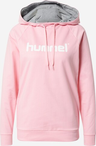 Hummel Αθλητική μπλούζα φούτερ σε ροζ: μπροστά
