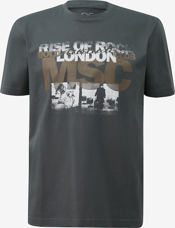 T-Shirt QS en gris : devant