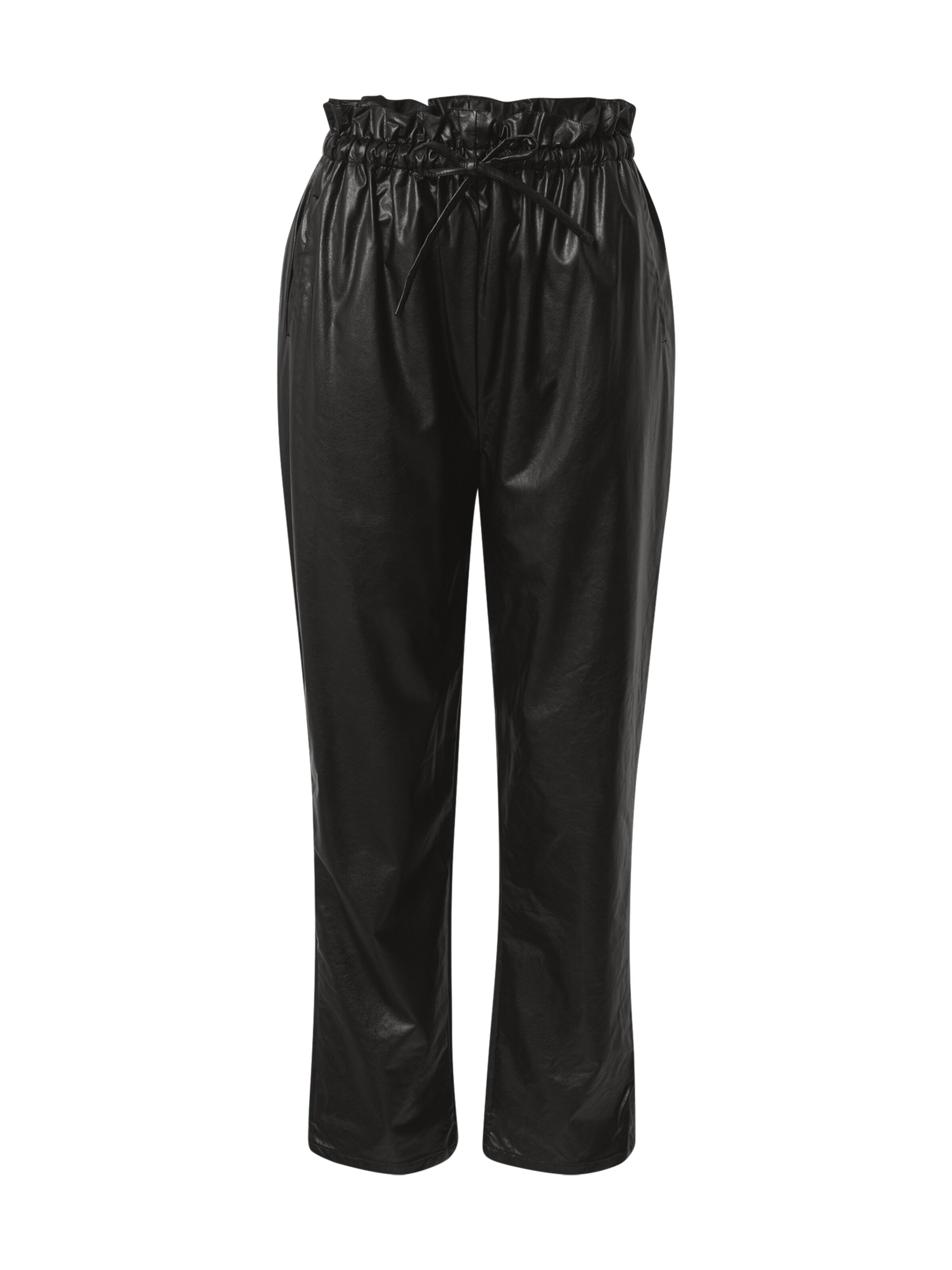 Gina Tricot - Loosefit Pantalón en negro: frente