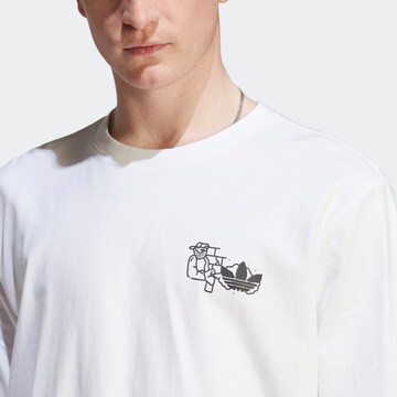 ADIDAS ORIGINALS Shirt 'Hack The Elite Graphic ' in Weiß