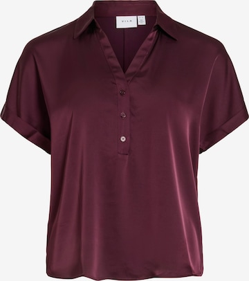 VILA Bluse 'VIEnna Ravenna' in Rot: Vorderseite