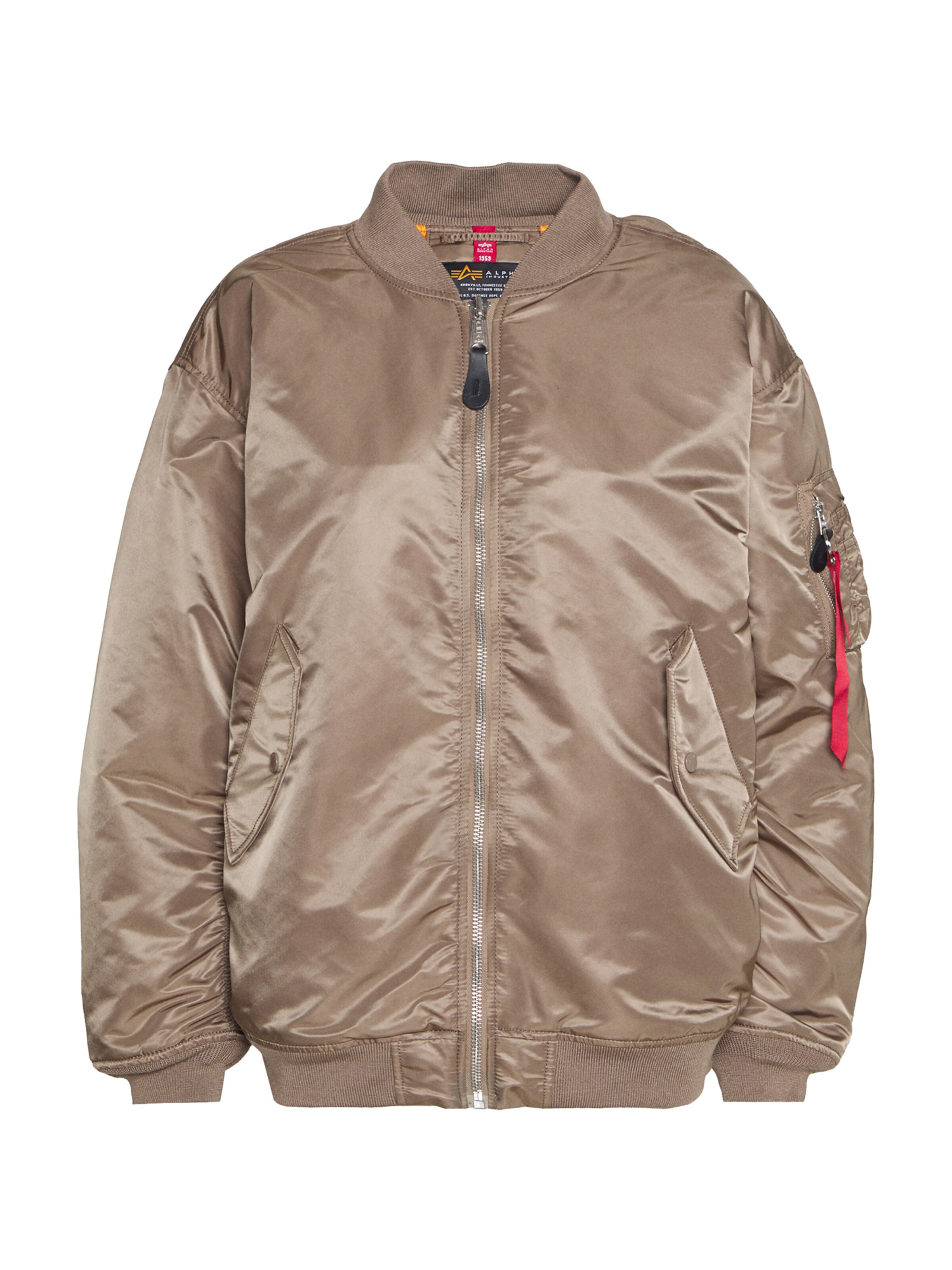 Veste mi-saison 'Ma-1' ALPHA INDUSTRIES en marron : devant