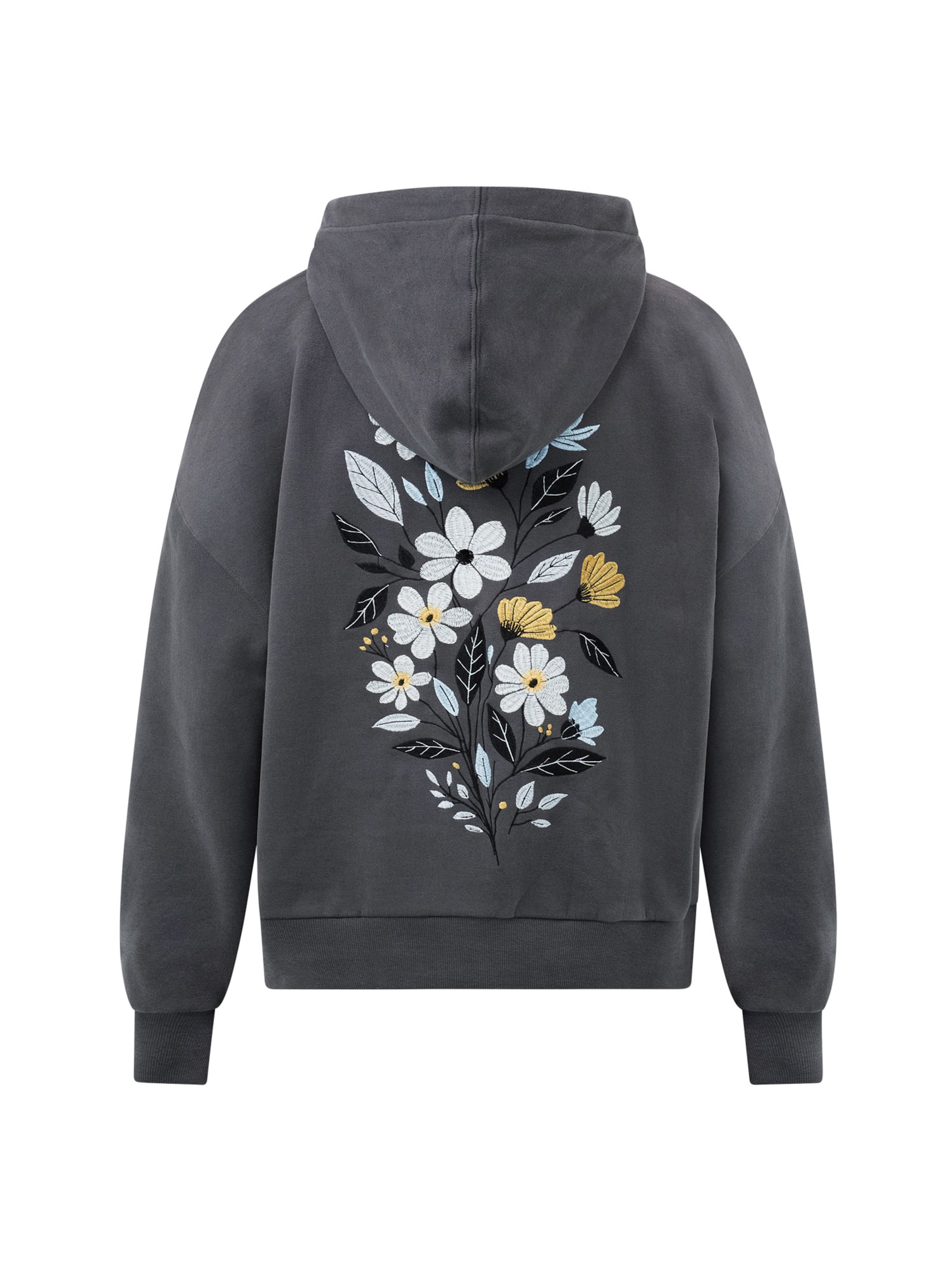 Sweat-shirt ' Mello Flower Bouquet ' GREENBOMB en gris : devant
