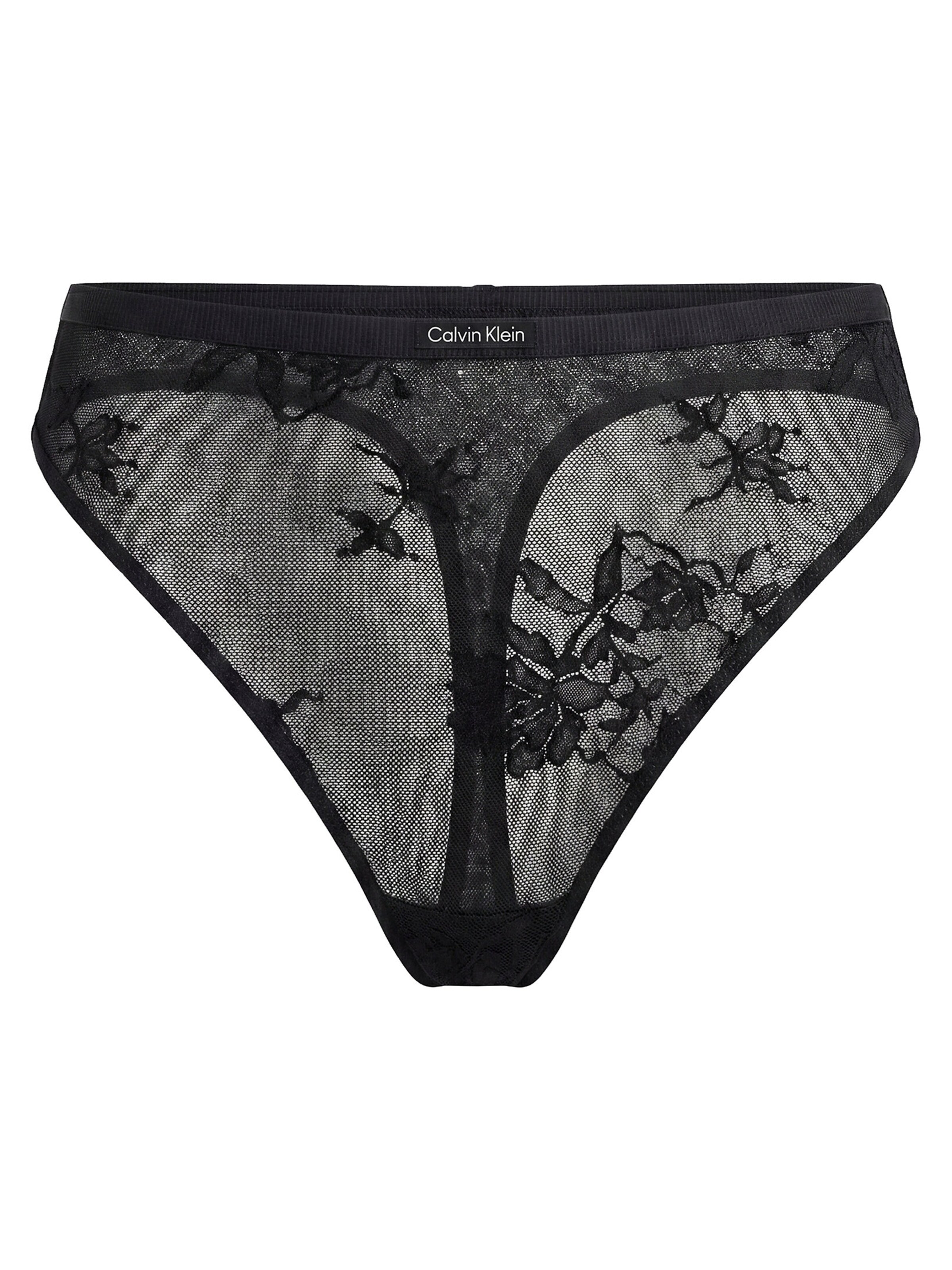 Calvin Klein String in Schwarz: Vorderseite