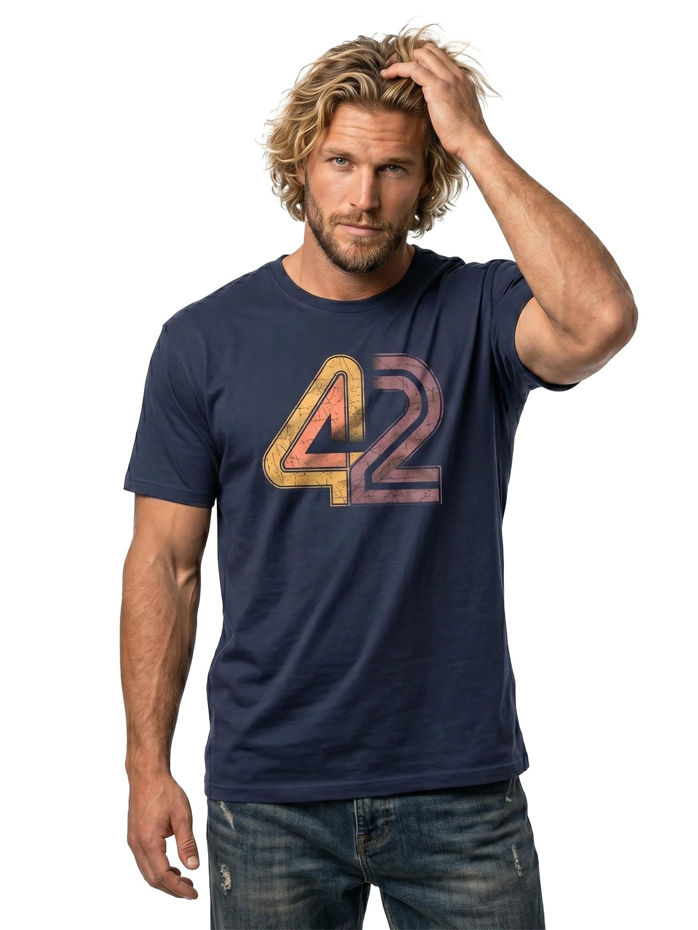 MAKAYA Shirt '42 The Answer'‌‌‌‌‌‌‌‌‌ in Blau
