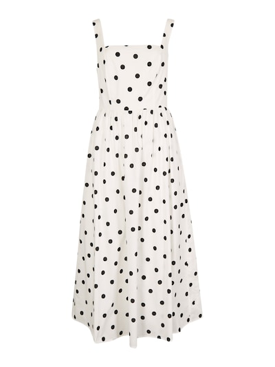 Apricot Polka Dot Smocked Midi Dress ' ' in schwarz / weiß, Produktansicht
