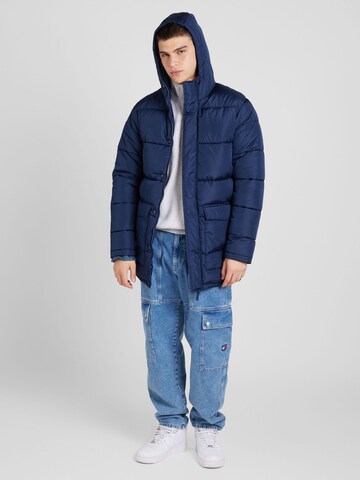 BLEND Winterjas in Blauw