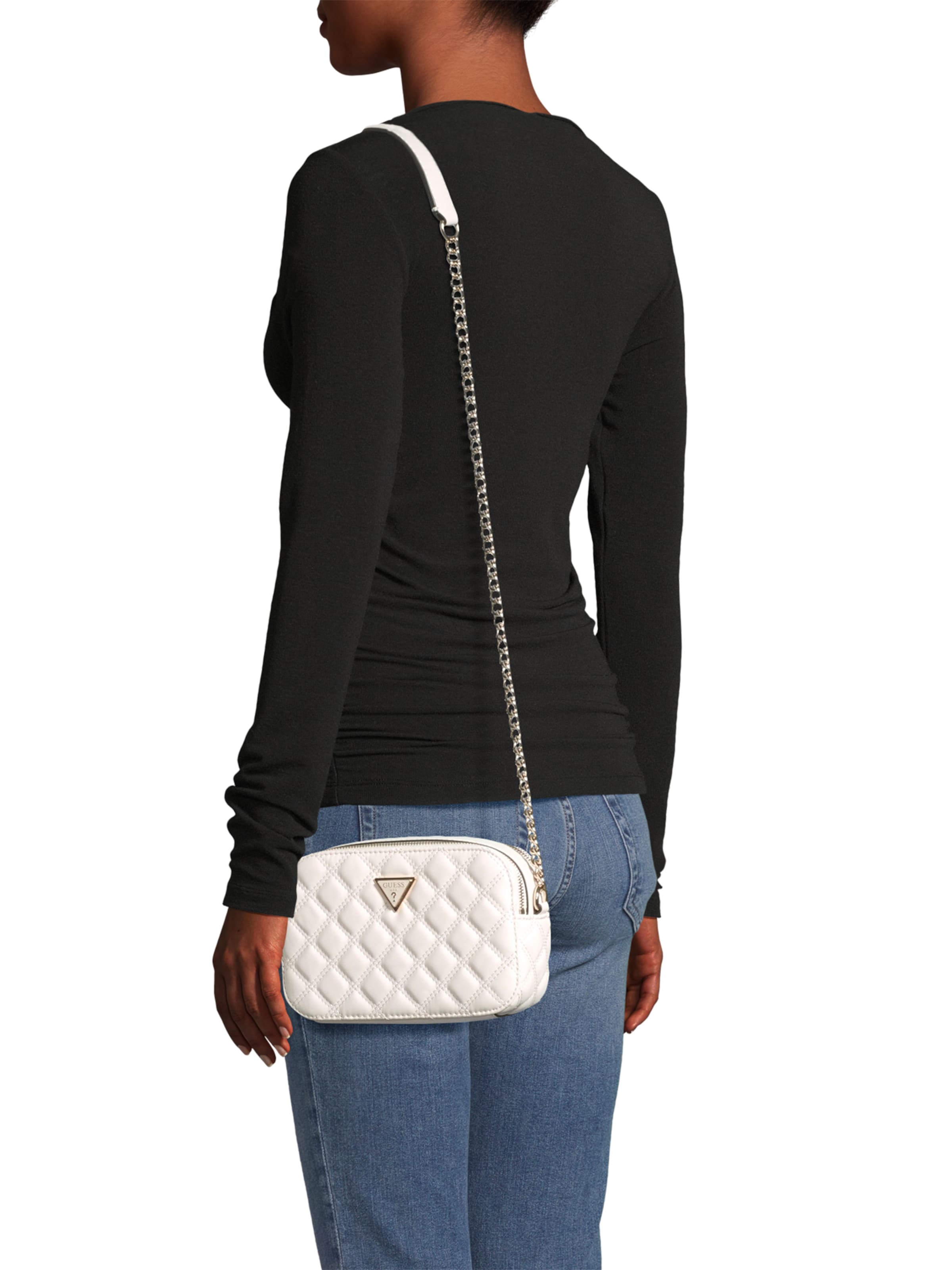 GUESS Сумка через плечо 'GIULLY II CAMERA BAG' в Белый