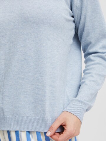 PULZ Jeans Pullover 'BOX' in Blau