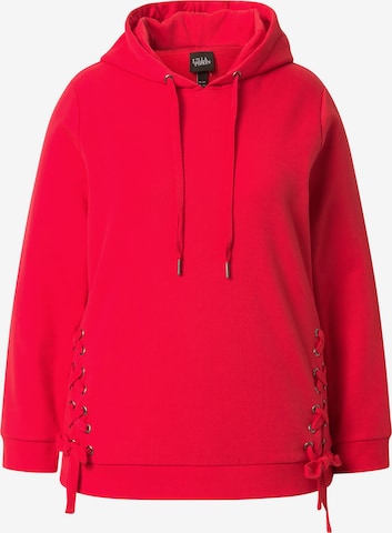 Ulla Popken Sweatshirt in Rot: Vorderseite