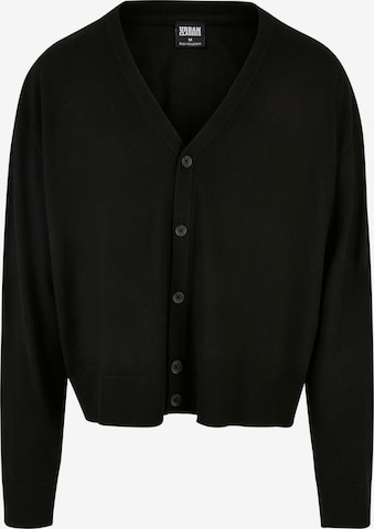 Urban Classics Knit cardigan in Black: front