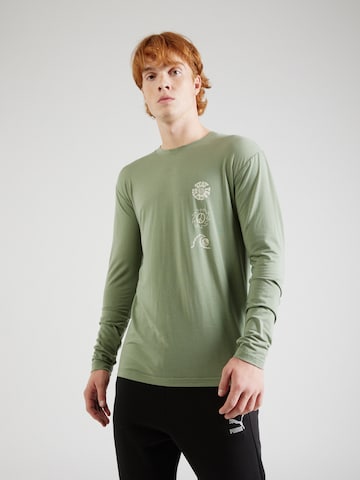 QUIKSILVER - Camiseta funcional 'COASTAL RUN' en verde: frente