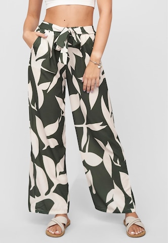 Cloud5ive Wide leg Trousers in Green: front