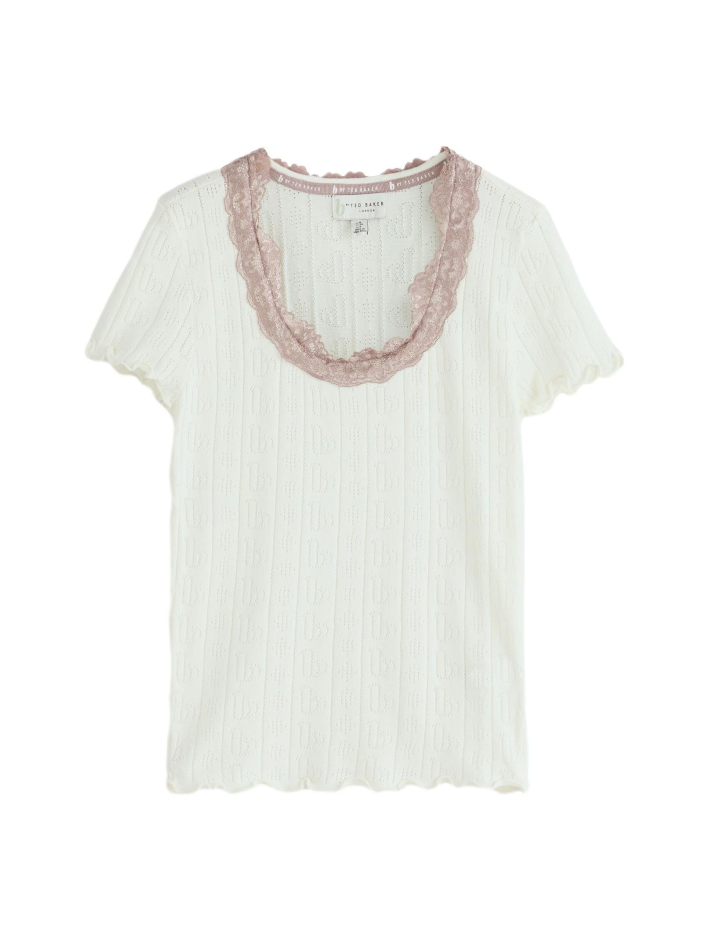 T-shirt B by Ted Baker en beige : devant