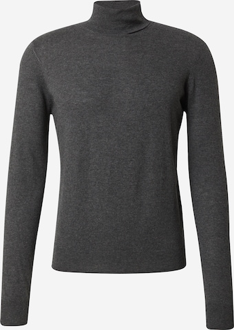 DAN FOX APPAREL Rollkragenpullover 'The Essential' in Grau: predná strana