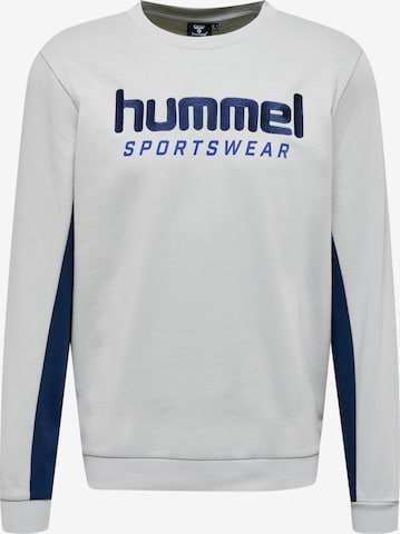 Hummel Sportsweatshirt 'Wesley' in Grijs: voorkant