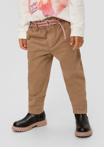 s.Oliver Tapered Broek in Bruin: voorkant