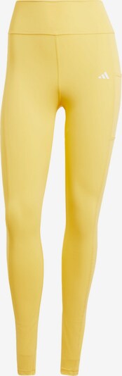 ADIDAS PERFORMANCE Спортен панталон 'Optime Full-length' в жълто / бяло, Преглед на продукта
