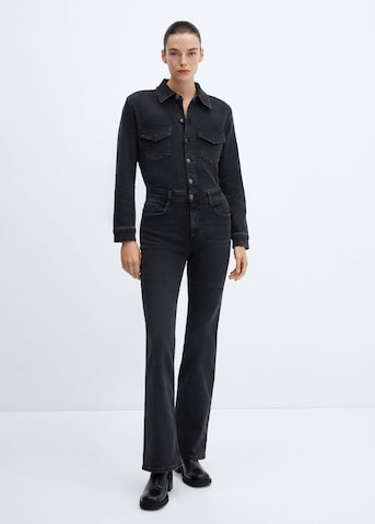 MANGO Jumpsuit 'Judith' in Zwart: voorkant