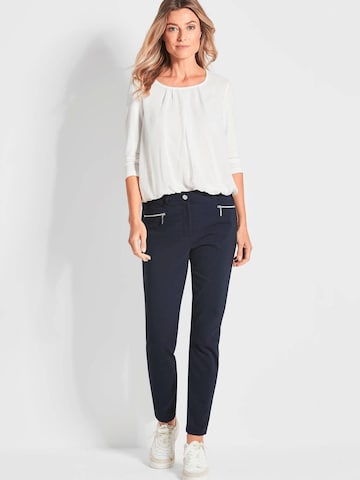 Goldner Slimfit Broek 'Bella' in Wit