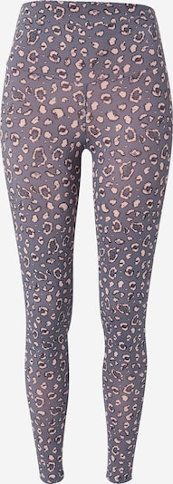 Hey Honey Pantalon de sport en taupe / rose pastel / noir, Vue avec produit