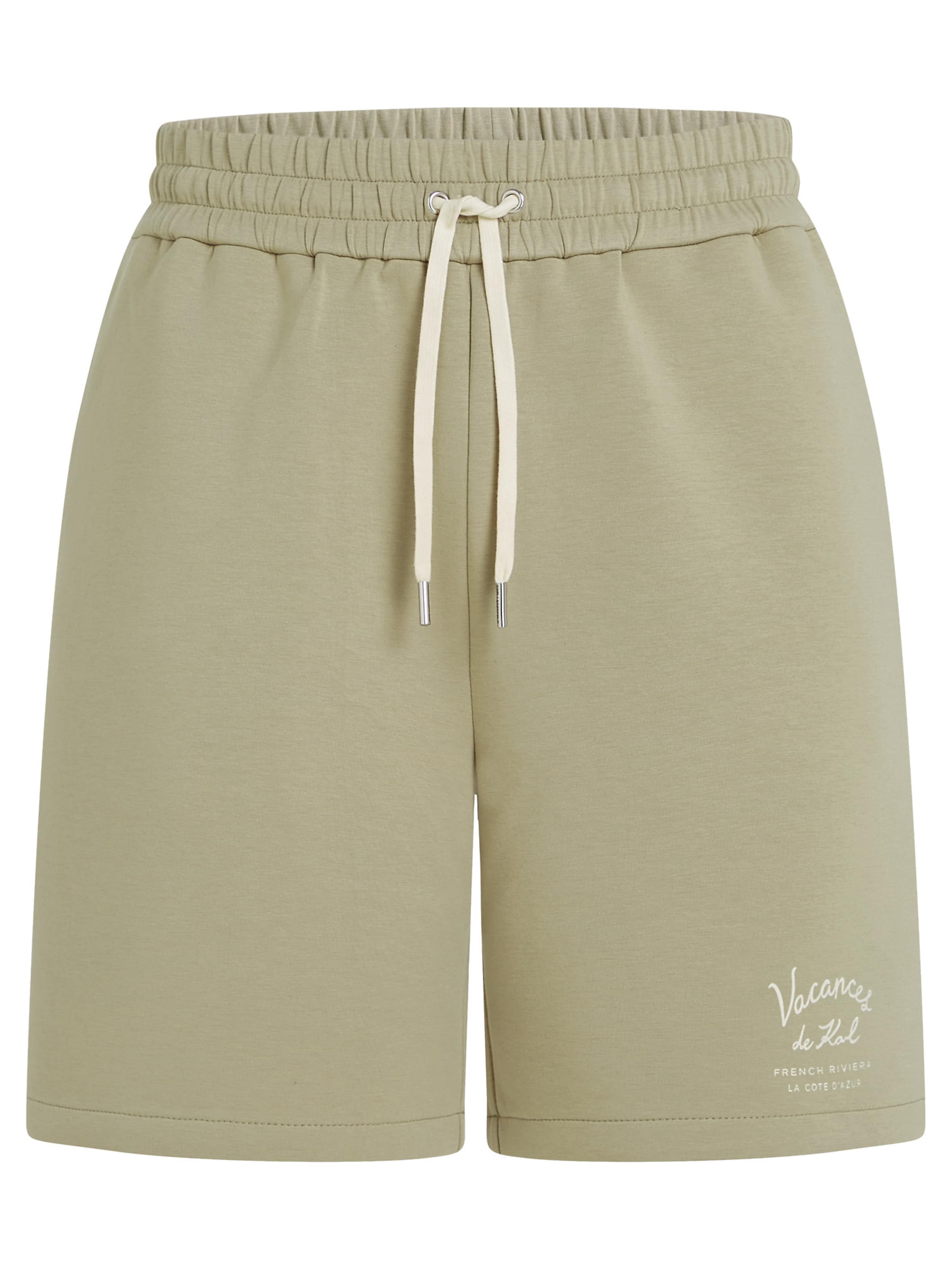 Regular Pantalon 'Vacances de Karl' Karl Lagerfeld en vert : devant