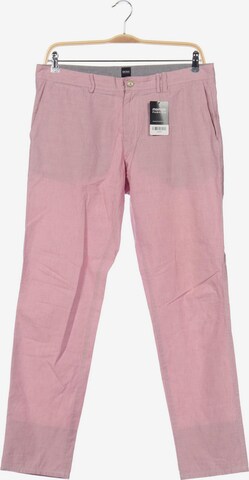 BOSS Black Pants in 34 in Pink: front