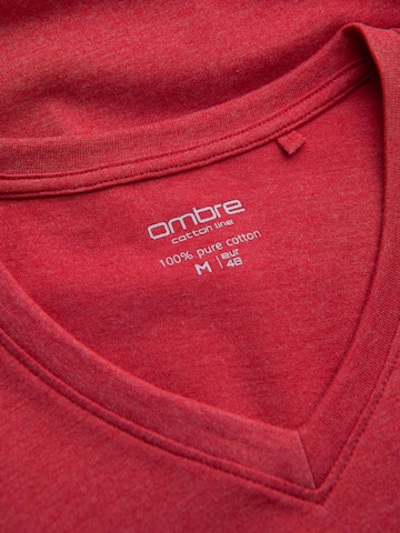 Ombre Shirt in Rood