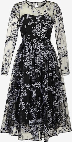 Robe de cocktail MADELEINE en noir : devant
