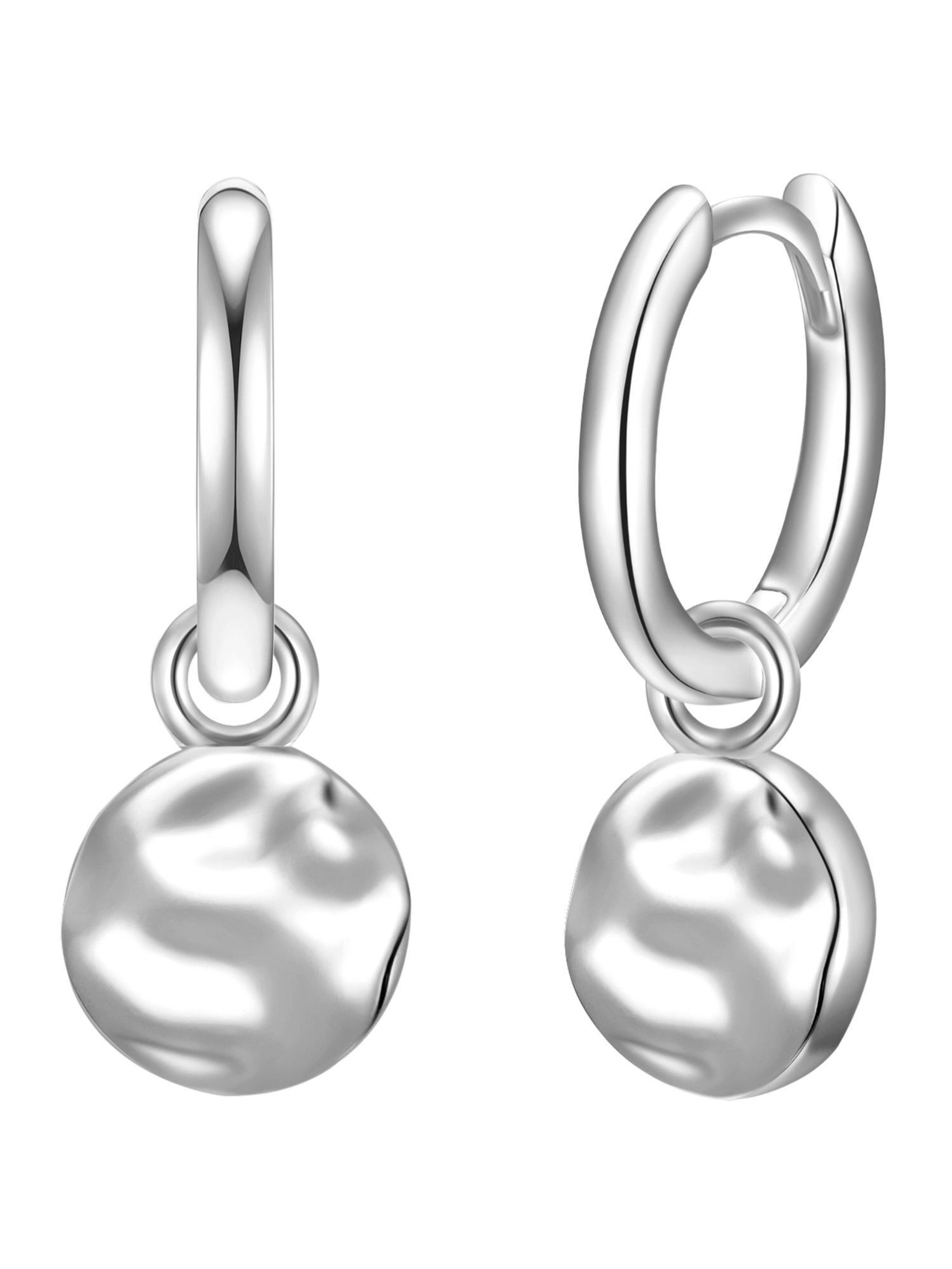 Boucles d'oreilles Glanzstücke München en argent : devant