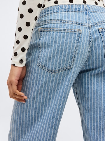 Wide leg Jeans de la Abercrombie & Fitch pe albastru