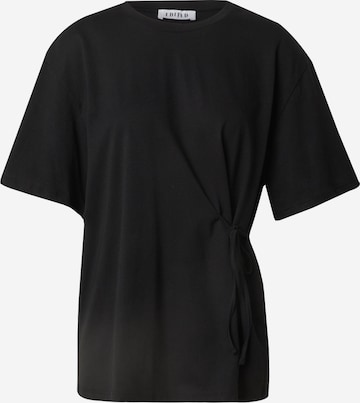 EDITED Тениска 'Rena' в черно: отпред