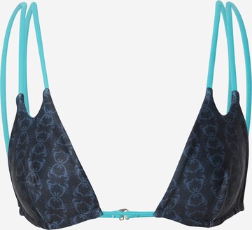 VIERVIER - Triángulo Top de bikini 'Jody' en azul: frente