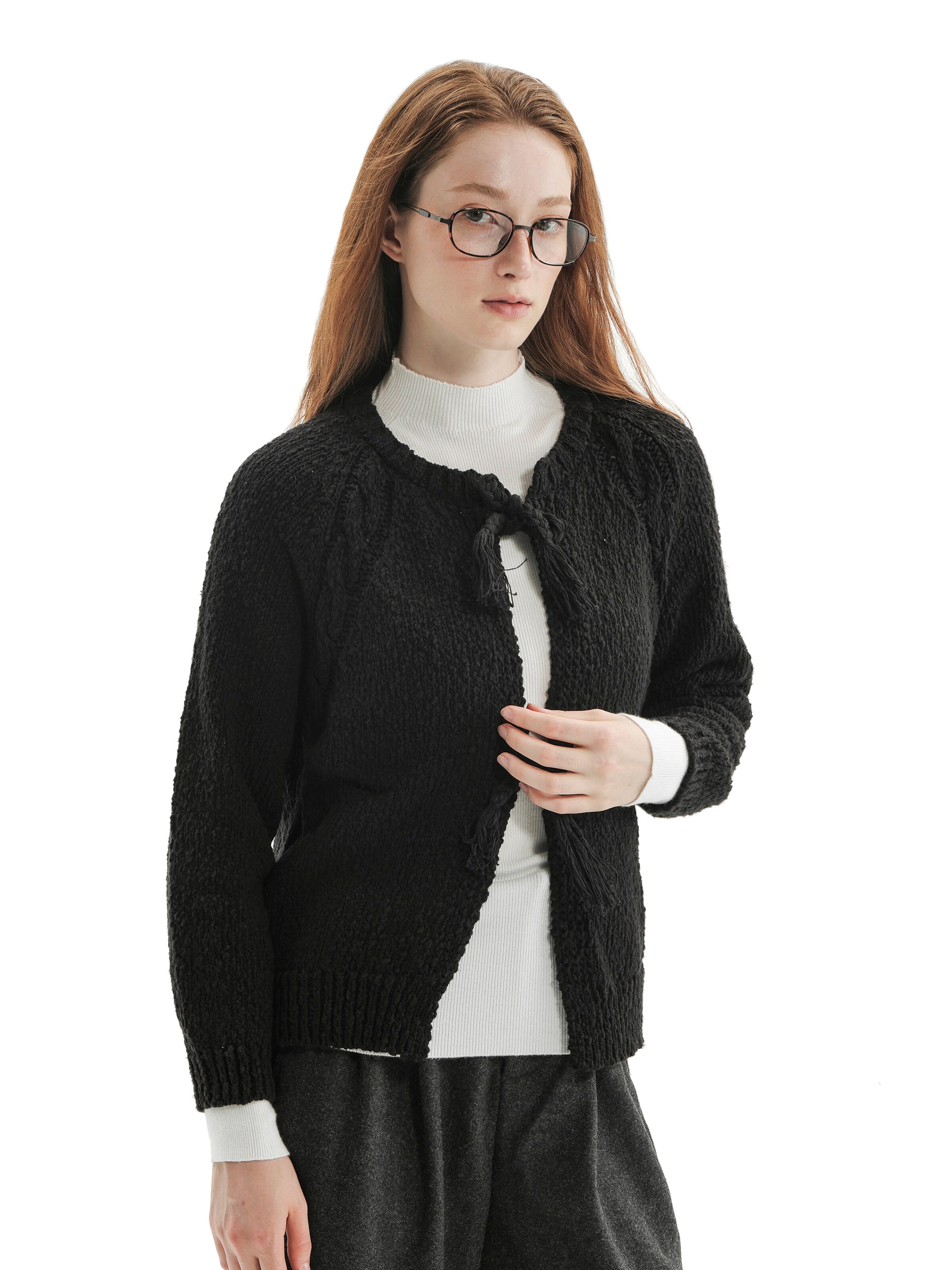 TorWeit Knit Cardigan in Black