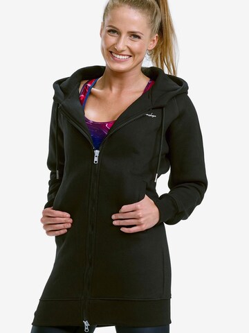 Winshape Sportsweatjacke 'J006' in Schwarz