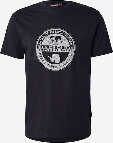 NAPAPIJRI T-Shirt 'BOLLO' in Schwarz: Vorderseite