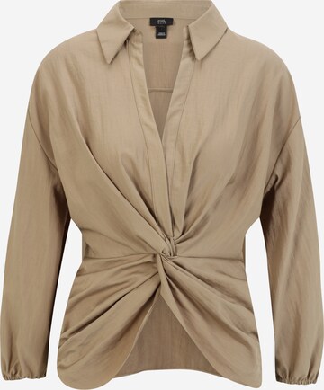 Camicia da donna di River Island Petite in beige: frontale