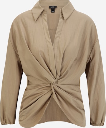 Chemisier River Island Petite en beige : devant