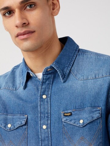 WRANGLER Regular fit Ing - kék