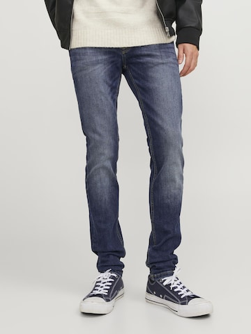 JACK & JONES Skinny Jeans 'JJLiam JJOriginal' in Blauw: voorkant