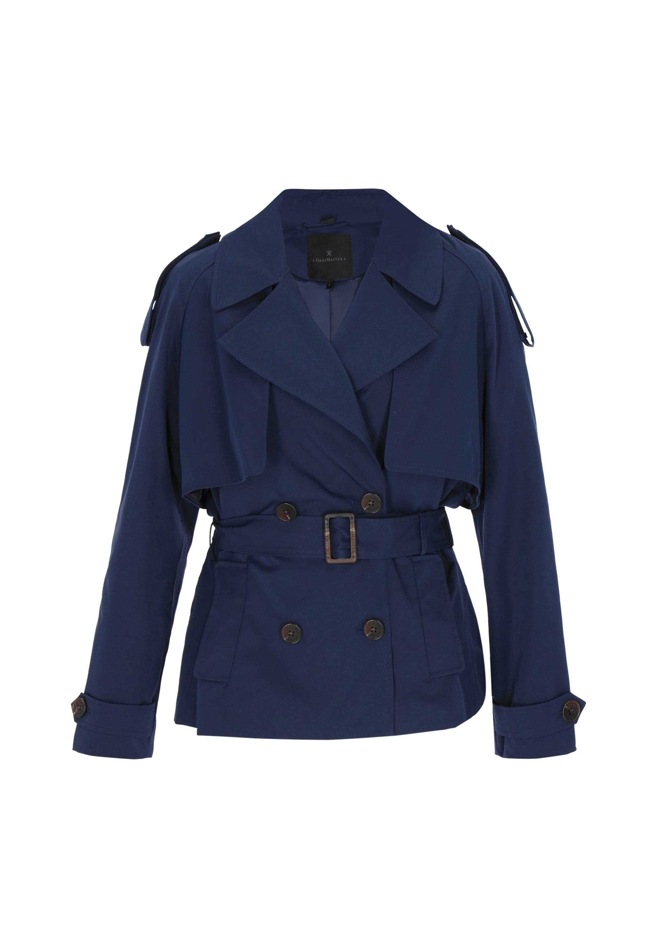 DreiMaster Klassik - Sobretudo meia-estação 'Classic' em azul: frente