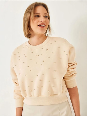 Bianco Lucci Dressipluus 'Sweatshirts', värv beež