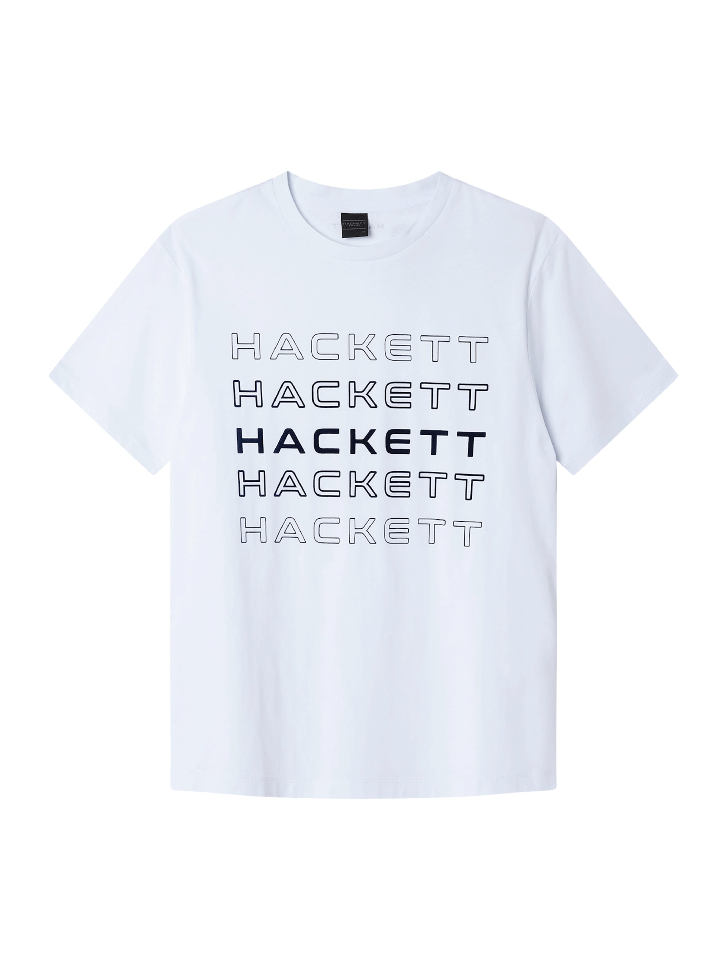 Hackett London Μπλουζάκι σε λευκό: μπροστά