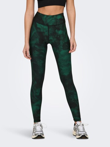 ONLY PLAY Skinny Sportbroek 'JAM-ROSE-2 LIFE' in Groen: voorkant