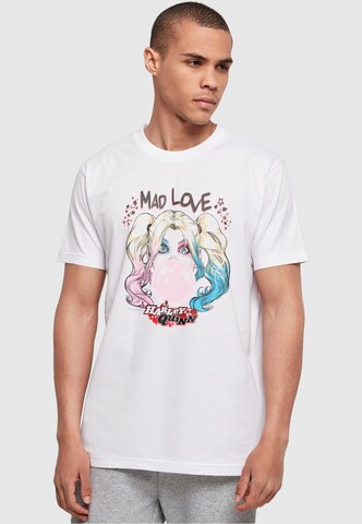 ABSOLUTE CULT T-Shirt 'Batman - Harley Quinn Mad Love' in Weiß: Vorderseite