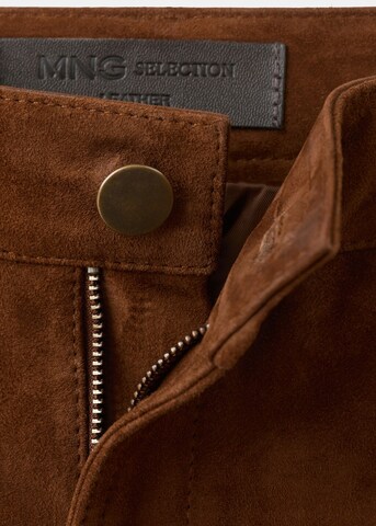 MANGO Regular Pants in Brown