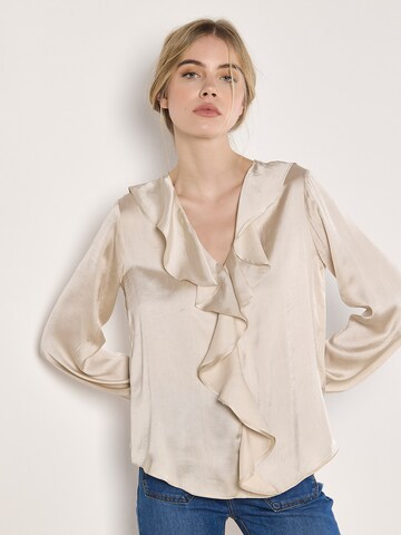 Apricot Blouse in Beige