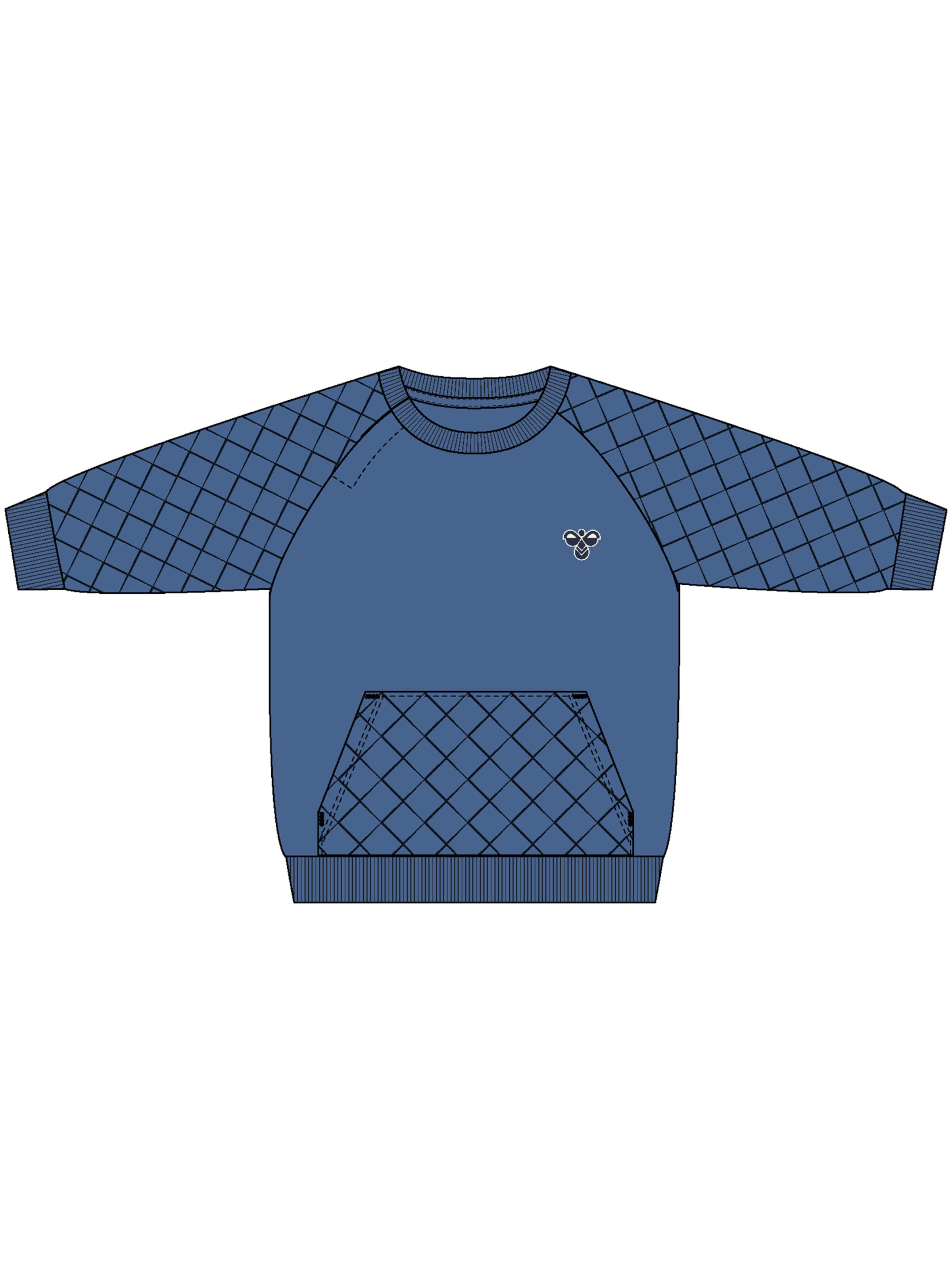 Hummel Sweatshirt in Blau: Vorderseite