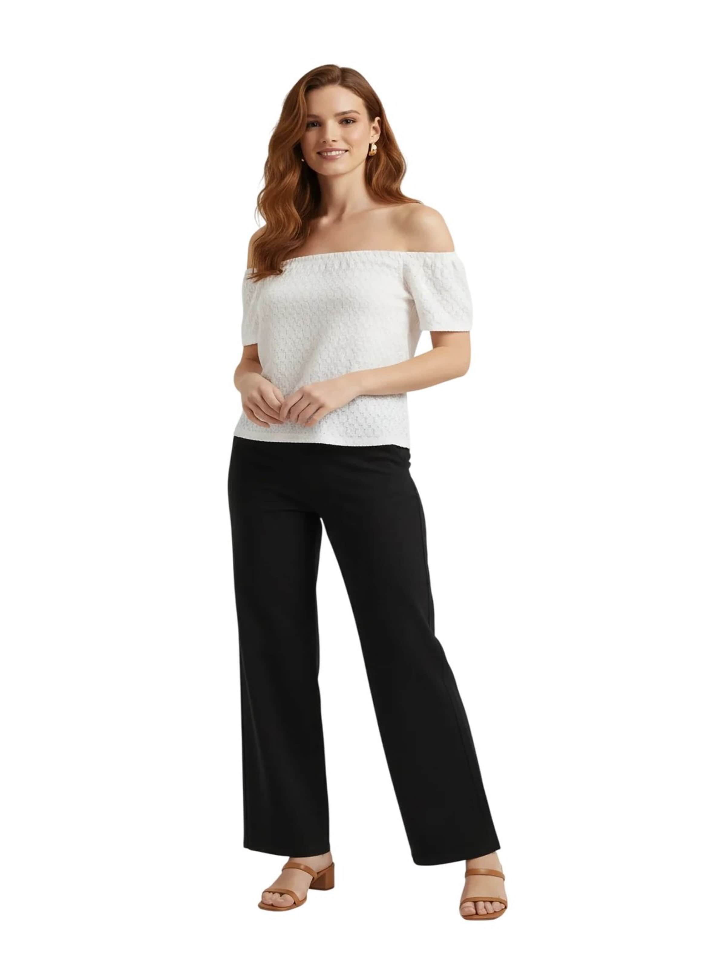 Alexa Dash Blouse in Wit: voorkant