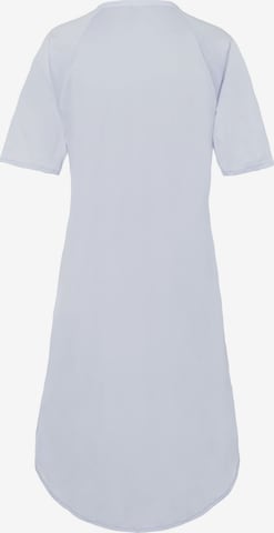 Hanro Nachthemd ' Cotton Deluxe 100cm ' in Blauw